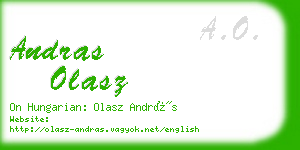 andras olasz business card